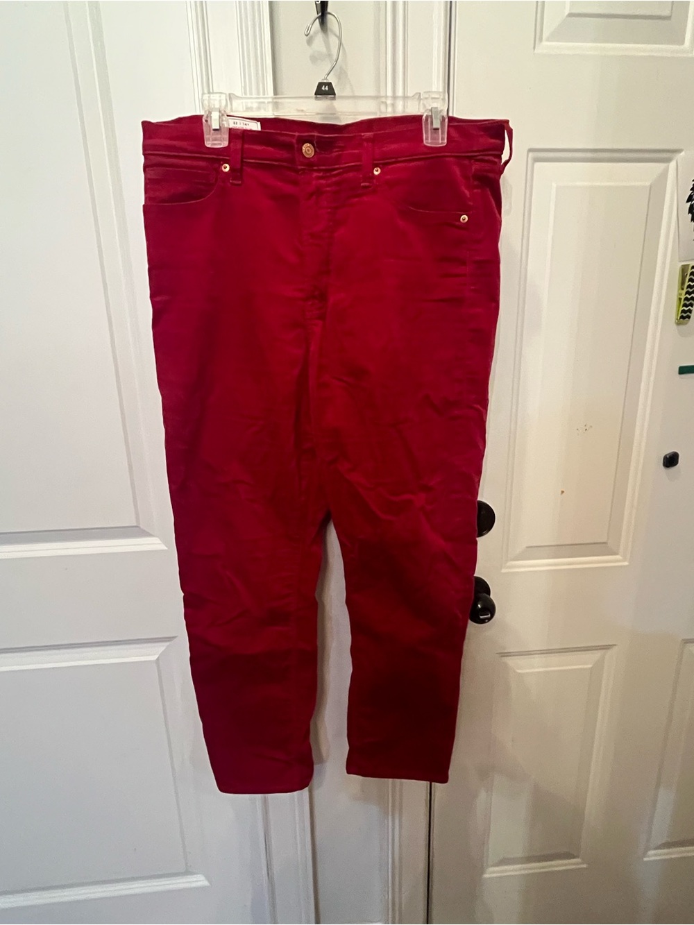 GAP Vintage Slim High Rise Red Pants